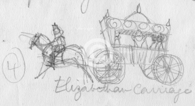 'Elizabethan carriage', c1950. Creator: Shirley Markham.