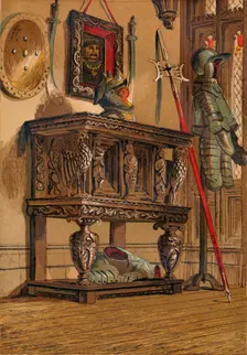 Elizabethan Sideboard or Court Cupboard c1845, (1864)