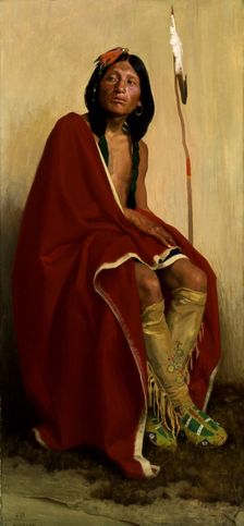 Elk-Foot of the Taos Tribe, 1909. Creator: Eanger Irving Couse