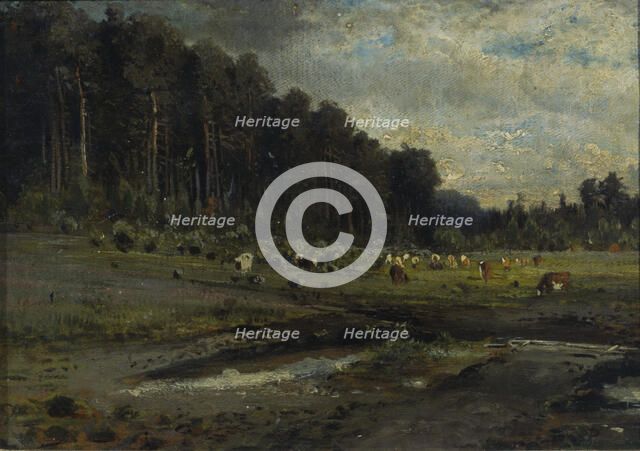 Elk Island in Sokolniki, 1869. Creator: Savrasov, Alexei Kondratyevich (1830-1897).
