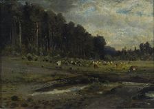 Elk Island in Sokolniki, 1869. Creator: Savrasov, Alexei Kondratyevich (1830-1897)