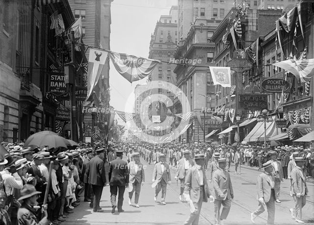 Elk Parade, Baltimore, 1916. Creator: Harris & Ewing.