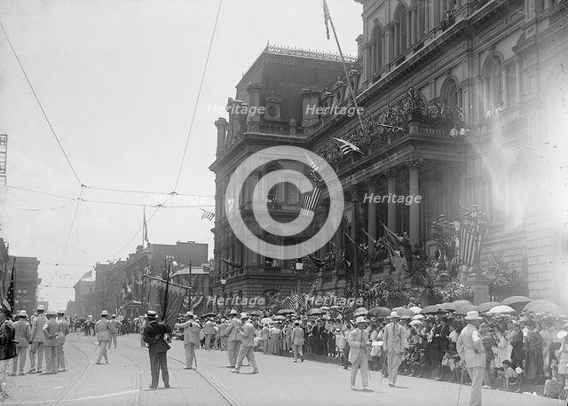 Elk Parade, Baltimore, 1916. Creator: Harris & Ewing.