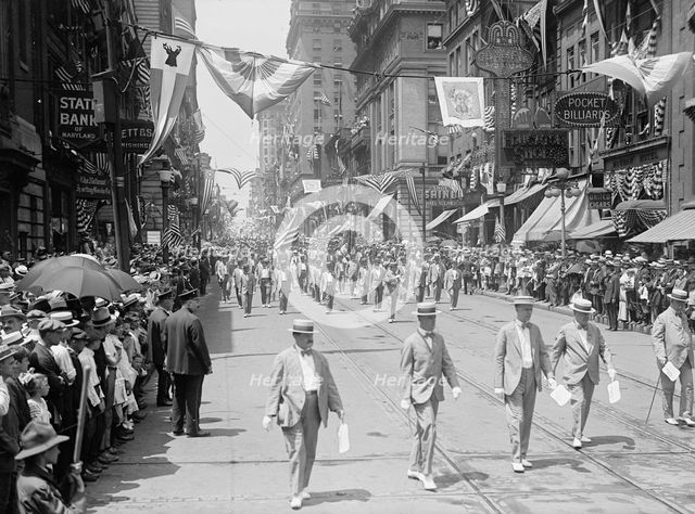 Elk Parade In Baltimore, 1916. Creator: Harris & Ewing.
