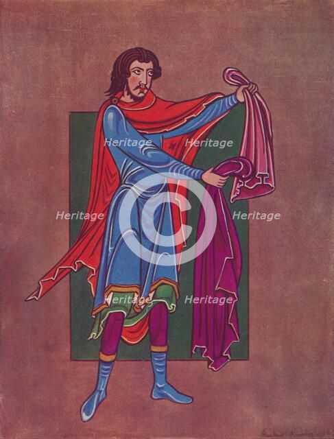 'Elkanah from the St. Eadmundsbury Bible', c1135 (1927). Artist: Master Hugo.