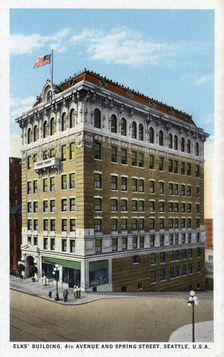Elks Building, Fourth Avenue and Spring Street, Seattle, Washington, USA, 1915