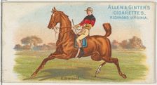 Elkwood, from The World's Racers series (N32) for Allen & Ginter Cigarettes, 1888. Creator: Allen & Ginter