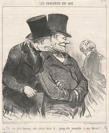 Ell me plait beaucoup ..., 19th century. Creator: Honore Daumier