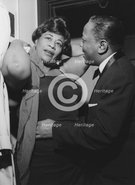 Ella Fitzgerald and Roy Eldridge  Hammersmith Odeon, London 1962. Creator: Brian Foskett.