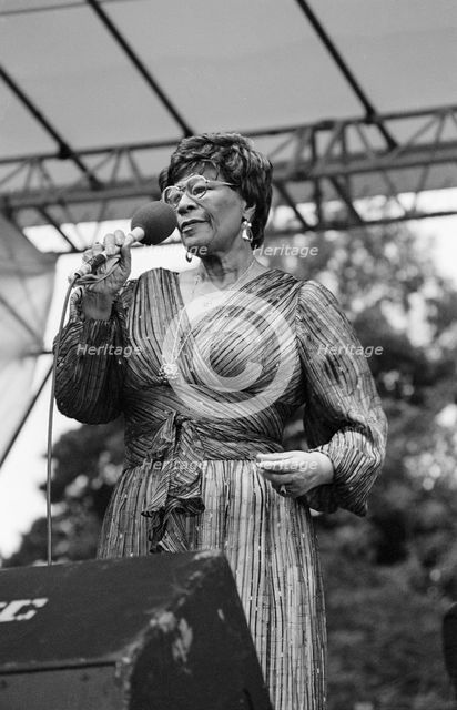 Ella Fitzgerald, Capital Jazz Festival, Knebworth, 1981.   Creator: Brian O'Connor.