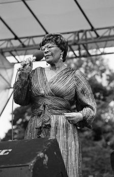 Ella Fitzgerald, Capital Jazz Festival, Knebworth, 1981. Creator: Brian O'Connor