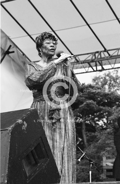 Ella Fitzgerald, Capital Jazz Festival, Knebworth, 1981.   Creator: Brian O'Connor.