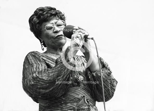 Ella Fitzgerald, Capital Jazz, Knebworth, 1981.   Artist: Brian O'Connor.