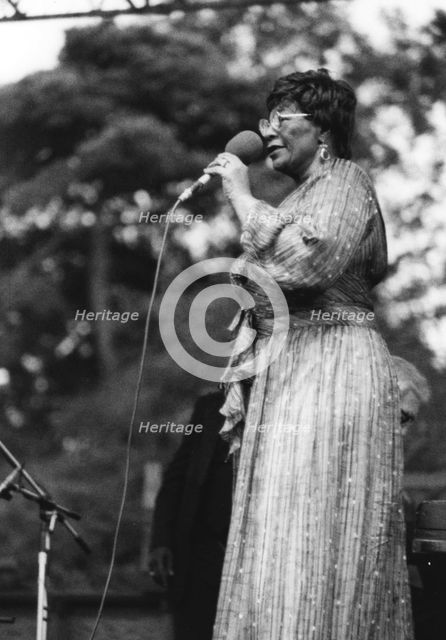 Ella Fitzgerald, Capital Radio Jazz Festival, Knebworth, Herts, 1981. Creator: Brian Foskett.