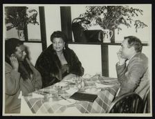 Ella Fitzgerald with her sister and record producer and impresario Norman Granz, Bristol, 1955. Artist: Denis Williams
