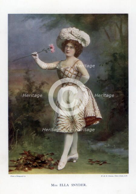 Ella Snyder, actress, 1901.Artist: W&D Downey