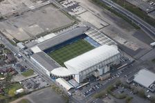 Elland Road, home of Leeds United Football Club, Leeds, West Yorkshire, 2016. Creator: Dave MacLeod