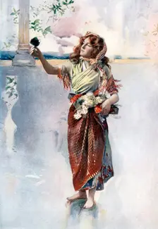 Ellaline Terriss in Bluebell in Fairyland c1902.Artist: Ellis & Walery