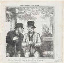 Elle est encore très bien cette dame...et elle est seule, 1864. Creator: Honore Daumier