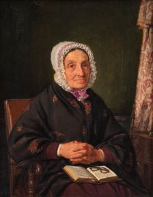 Ellen Roed, née Jensen, the artist's mother, 1849. Creator: Jorgen Pedersen Roed