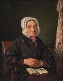 Ellen Roed, née Jensen, the artist's mother, 1849. Creator: Jorgen Pedersen Roed