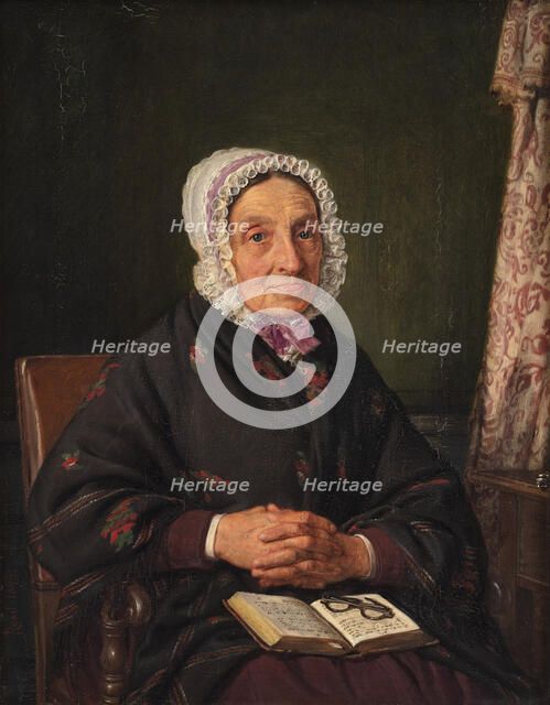 Ellen Roed, née Jensen, the artist's mother, 1849. Creator: Jorgen Pedersen Roed.