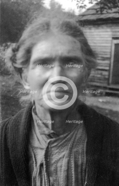 Ellen Webb, Burnsville, Yancey County, North Carolina, USA, 1916-1918. Artist: Cecil Sharp