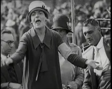 Ellen Wilkinson, Labour Politician Giving a Speech in Support of the General Strike, 1926. Creator: British Pathe Ltd
