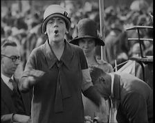 Ellen Wilkinson, Labour Politician Giving a Speech in Support of the General Strike, 1926. Creator: British Pathe Ltd