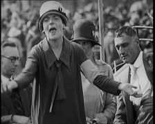 Ellen Wilkinson, Labour Politician Giving a Speech in Support of the General Strike, 1926. Creator: British Pathe Ltd
