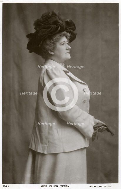 Ellen Terry, British actress, c1900s(?).Artist: Rotary Photo