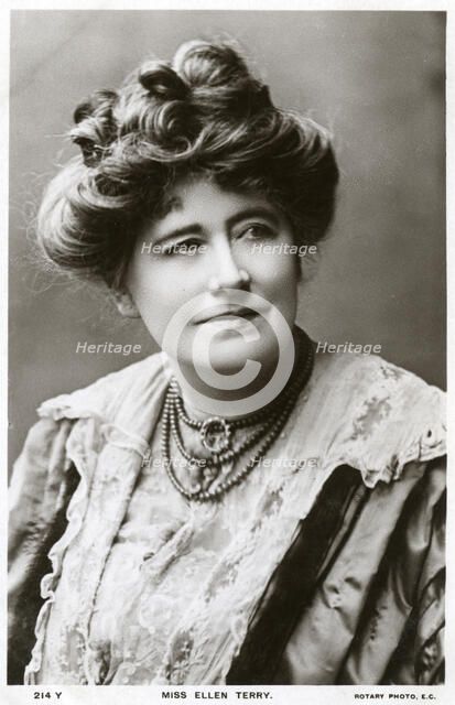 Ellen Terry, British actress, c1900s(?).Artist: Rotary Photo