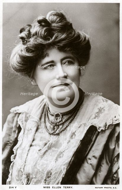 Ellen Terry, British actress, c1900s(?).Artist: Rotary Photo