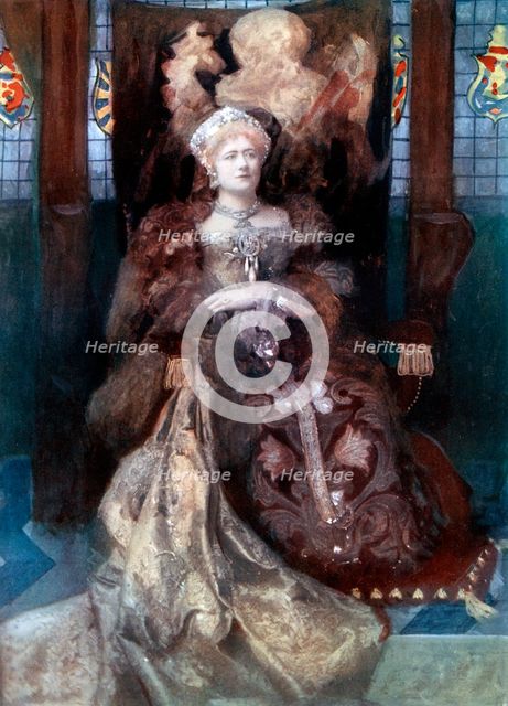 Ellen Terry in Henry VIII, c1902.Artist: Window & Grove
