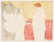 Elles: Woman in Bed, 1896. Creator: Henri de Toulouse-Lautrec (French, 1864-1901)