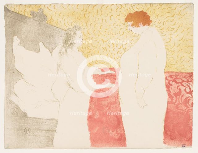 Elles: Woman in Bed, 1896. Creator: Henri de Toulouse-Lautrec (French, 1864-1901).