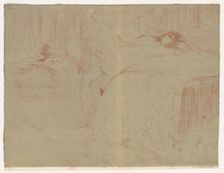 Elles: Woman Lying on Her Back, 1896. Creator: Henri de Toulouse-Lautrec (French, 1864-1901)