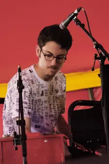 Elliott Galvin, Love Supreme Jazz Festival, Glynde Place, East Sussex, 2015. Artist: Brian O'Connor