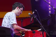 Elliott Galvin, Love Supreme Jazz Festival, Glynde Place, East Sussex, 2015. Artist: Brian O'Connor