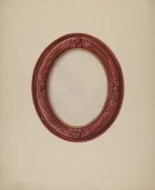 Elliptical Picture Frame, 1935/1942. Creator: McCollum, Helen