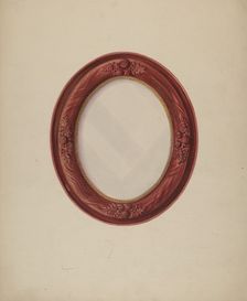 Elliptical Picture Frame, 1935/1942. Creator: McCollum, Helen