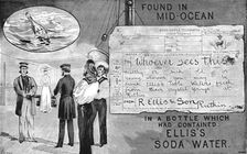 'Ellis's Soda Water 1891. Creator: Unknown