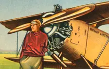 Elly Beinhorn with her plane, 1932. Creator: Unknown