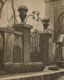 Elm Trunks for Conduit Pipes Dug Up Near St. Anne's, Soho c1935. Creator: Paterson