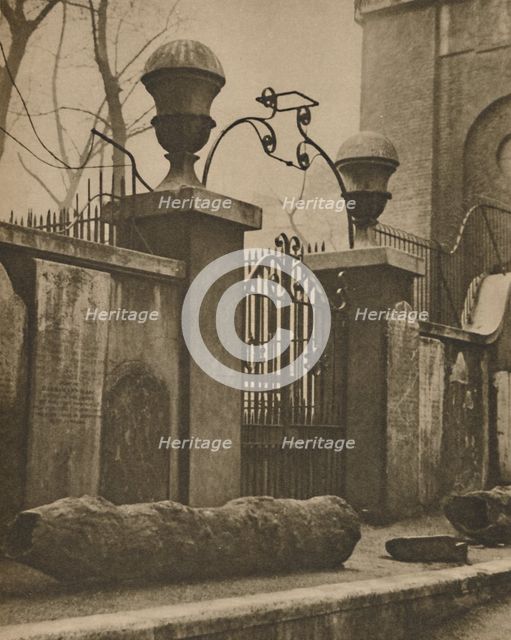 'Elm Trunks for Conduit Pipes Dug Up Near St. Anne's, Soho', c1935. Creator: Paterson.
