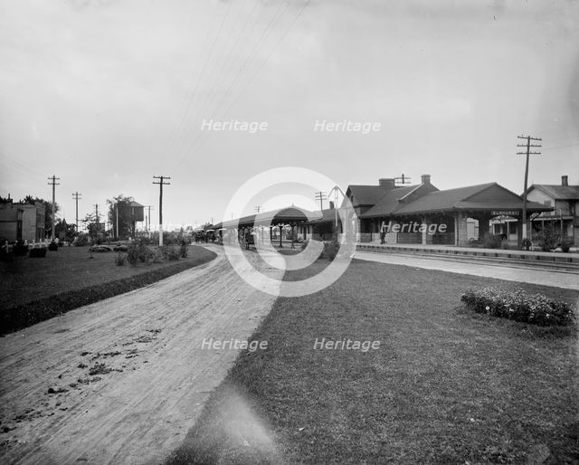 Elmhurst, Ill., C. & N.W. Ry. [Chicago and North Western Railway] Station, between 1880 and 1899. Creator: Unknown.
