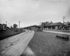 Elmhurst, Ill., C. & N.W. Ry. [Chicago and North Western Railway] Station, between 1880 and 1899. Creator: Unknown