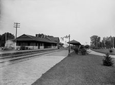 Elmhurst, Ill., Chicago & North-Western Ry. station, between 1880 and 1899. Creator: Unknown