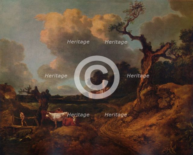 'Elmsett Church, West Suffolk', 18th century, (1935). Artist: Thomas Gainsborough.