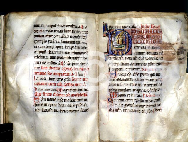 Elna episcopal Sacramentary, manuscript on parchment made?? probably in the scriptorium of the Ca…